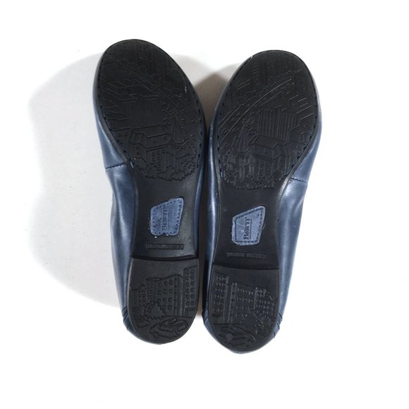 Born Julianne Ballet Flats Womens Size 6.5 W Wide Blue Leather B78234 - Picture 7 of 9